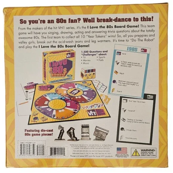 VH1 "I Love The 80's Board Game" by Viacom 2006 Ed.NEW In Factory Sealed Box